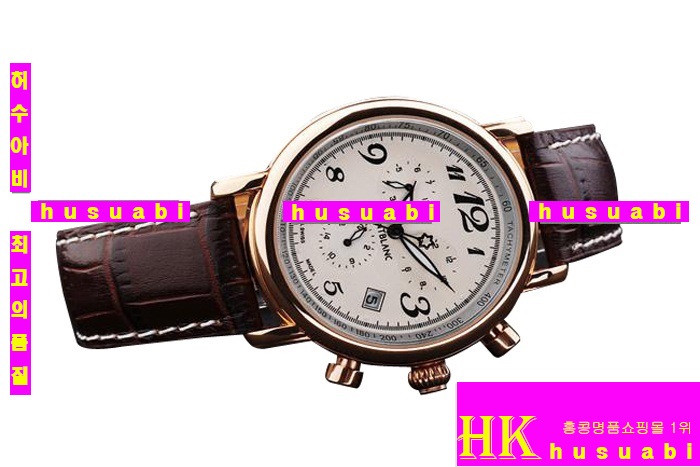 ������ MontBlanc ���ڸ�ǰ ���׽ð� Replica MontBlanc Automatic Movement Black Leather Strap Stainless Steel Men . YC00-010